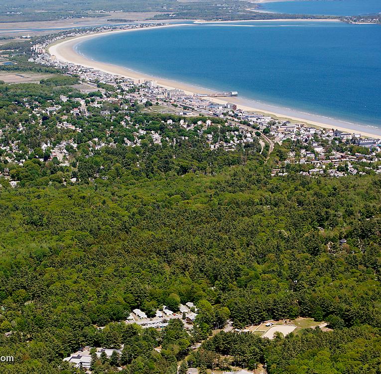 Ocean Park Beach Aerial Shot